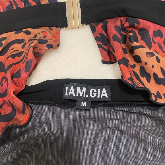 I.AM.GIA Aphea Top Size M Animal Print - Picture 3 of 5